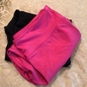 Two Capri length exercise leggings